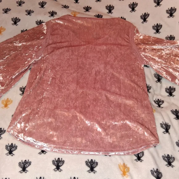 Chic Velvet Women's Blouse in Rose by Westport 1962 - Picture 2 of 8
